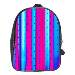 Warped Stripy Dots School Bag (large) by essentialimage365