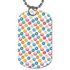 Multicolored Sweet Donuts Dog Tag (two Sides) by SychEva
