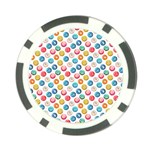 Multicolored Sweet Donuts Poker Chip Card Guard (10 pack) Back