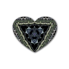Folksy Trinity Rubber Heart Coaster (4 Pack) by MRNStudios