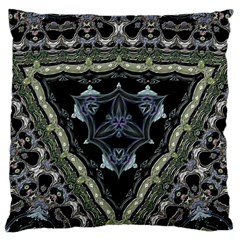 Folksy Trinity Large Flano Cushion Case (one Side) by MRNStudios