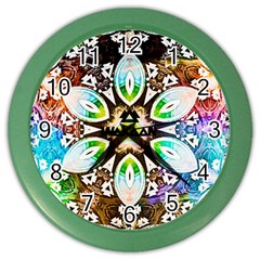 375 Chroma Digital Art Custom Color Wall Clock by Drippycreamart