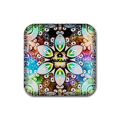 375 Chroma Digital Art Custom Rubber Square Coaster (4 Pack)