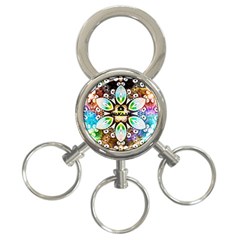 375 Chroma Digital Art Custom 3-ring Key Chain by Drippycreamart