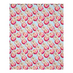 Pink And White Donuts On Blue Shower Curtain 60  X 72  (medium)  by SychEva