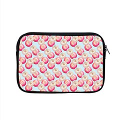 Pink And White Donuts On Blue Apple Macbook Pro 15  Zipper Case by SychEva