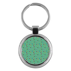 Christmas Elements For The Holiday Key Chain (round) by SychEva