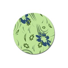 Folk Flowers Print Floral Pattern Ethnic Art Magnet 3  (round) by Eskimos