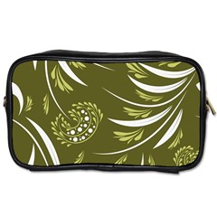 Folk Flowers Print Floral Pattern Ethnic Art Toiletries Bag (two Sides) by Eskimos