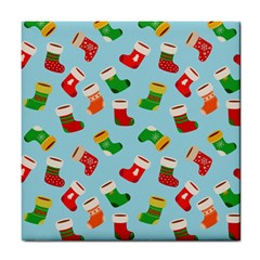 Christmas Socks Tile Coaster