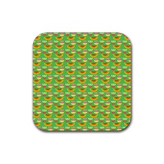 Fruits Rubber Coaster (square) by Sparkle