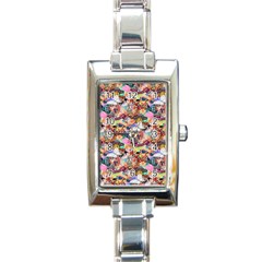 Retro Color Rectangle Italian Charm Watch by Sparkle