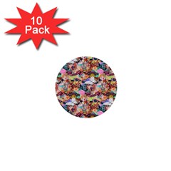 Retro Color 1  Mini Buttons (10 Pack) 