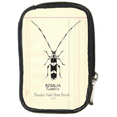 Banded Alder Borer  Compact Camera Leather Case by Limerence