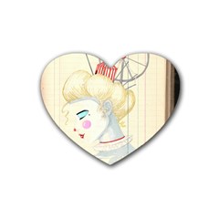 Clown Maiden Rubber Coaster (heart) by Limerence