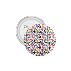 Multicolored Butterflies 1.75  Buttons