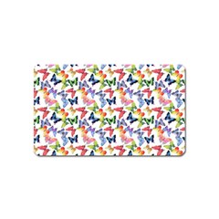 Multicolored Butterflies Magnet (name Card) by SychEva