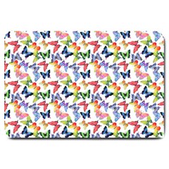 Multicolored Butterflies Large Doormat  by SychEva