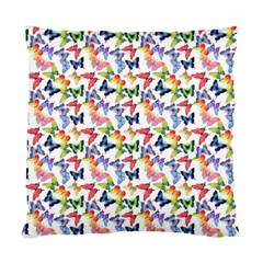 Multicolored Butterflies Standard Cushion Case (one Side) by SychEva