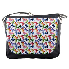 Multicolored Butterflies Messenger Bag by SychEva