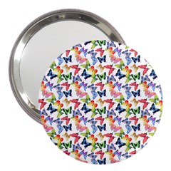 Multicolored Butterflies 3  Handbag Mirrors