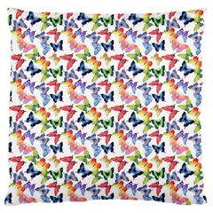 Multicolored Butterflies Standard Flano Cushion Case (One Side)