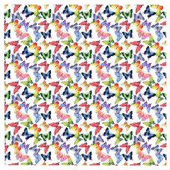 Multicolored Butterflies Wooden Puzzle Square