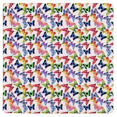 Multicolored Butterflies UV Print Square Tile Coaster 