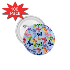 Watercolor Butterflies 1 75  Buttons (100 Pack)  by SychEva