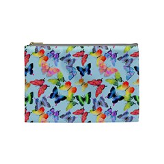 Watercolor Butterflies Cosmetic Bag (medium) by SychEva