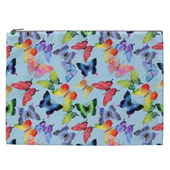 Watercolor Butterflies Cosmetic Bag (xxl) by SychEva