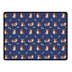 Corgi  Double Sided Fleece Blanket (small)  by SychEva