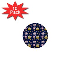 Autumn Pumpkins 1  Mini Buttons (10 Pack)  by SychEva