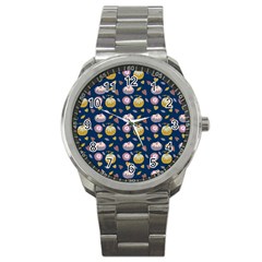 Autumn Pumpkins Sport Metal Watch by SychEva