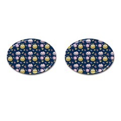 Autumn Pumpkins Cufflinks (Oval)