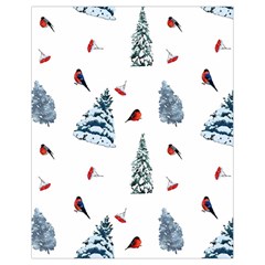 Christmas Trees And Bullfinches Drawstring Bag (small) by SychEva