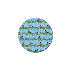 Bullfinches On Spruce Branches Golf Ball Marker (10 Pack) by SychEva