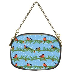 Bullfinches On Spruce Branches Chain Purse (one Side) by SychEva