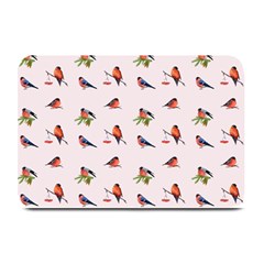 Bullfinches Sit On Branches Plate Mats by SychEva