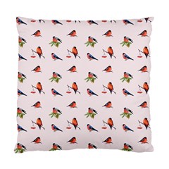 Bullfinches Sit On Branches Standard Cushion Case (one Side) by SychEva