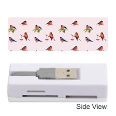 Bullfinches Sit On Branches Memory Card Reader (stick) by SychEva