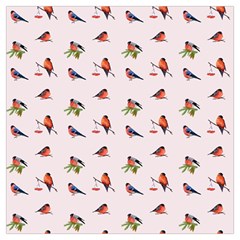 Bullfinches Sit On Branches Lightweight Scarf  by SychEva