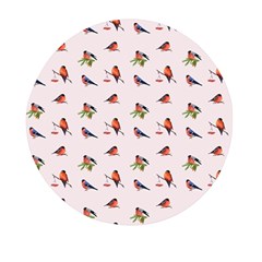 Bullfinches Sit On Branches Mini Round Pill Box (pack Of 5)