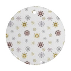 Magic Snowflakes Ornament (Round)