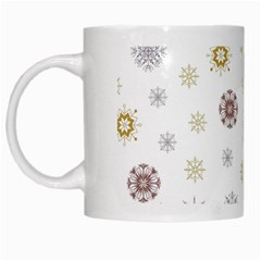 Magic Snowflakes White Mugs by SychEva