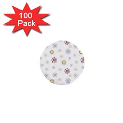 Magic Snowflakes 1  Mini Buttons (100 pack) 