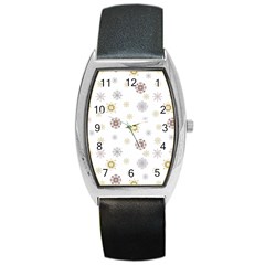 Magic Snowflakes Barrel Style Metal Watch