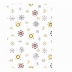 Magic Snowflakes Small Garden Flag (two Sides) by SychEva