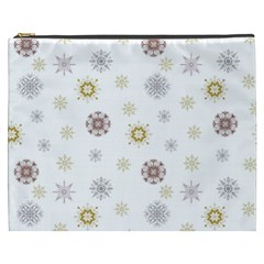 Magic Snowflakes Cosmetic Bag (xxxl) by SychEva