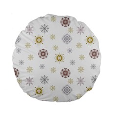 Magic Snowflakes Standard 15  Premium Round Cushions by SychEva